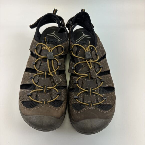 ECCO Biom Delta Offroad Sandal Brown Slip On Bungee Laces Comfort Active Mens 43 main image 15